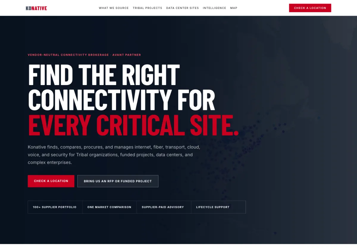 Konative website screenshot